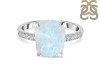 Moonstone Raw Crystal & White Topaz Ring RBM-RR-397.