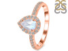 Moonstone & White Topaz Ring RBM-RR-40-ROSECUT.