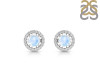 Moonstone & White Topaz Stud Earring RBM-RDE-985.