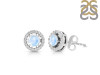 Moonstone & White Topaz Stud Earring RBM-RDE-985.