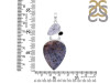 Russian Dendritic Agate/Black Spinel/Black Rutile Pendant-2SP RDA-1-102