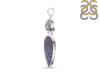 Russian Dendritic Agate/Black Spinel/Black Rutile Pendant-2SP RDA-1-102