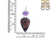 Russian Dendritic Agate/Amethyst Pendant-2SP RDA-1-114