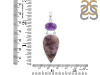 Russian Dendritic Agate/Amethyst Pendant-2SP RDA-1-115