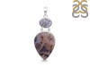 Russian Dendritic Agate/Black Rutile Pendant-2SP RDA-1-116
