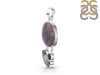 Russian Dendritic Agate/Black Spinel/Black Rutile Pendant-2SP RDA-1-117