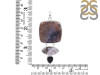 Russian Dendritic Agate/Black Spinel/Black Rutile Pendant-2SP RDA-1-119