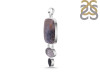 Russian Dendritic Agate/Black Spinel/Black Rutile Pendant-2SP RDA-1-119
