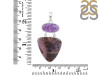 Russian Dendritic Agate/Amethyst Pendant-2SP RDA-1-120