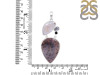 Russian Dendritic Agate/Black Spinel/Black Rutile/Pearl Pendant-2SP RDA-1-121