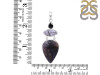 Russian Dendritic Agate/Black Rutile Pendant-2SP RDA-1-123