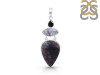 Russian Dendritic Agate/Black Rutile Pendant-2SP RDA-1-123