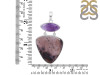 Russian Dendritic Agate/Amethyst Pendant-2SP RDA-1-124