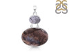 Russian Dendritic Agate/Black Rutile Pendant-2SP RDA-1-125