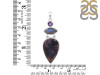Russian Dendritic Agate/Labradorite/Amethyst Pendant-2SP RDA-1-127