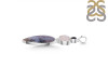 Russian Dendritic Agate/Black Spinel/Pearl Pendant-2SP RDA-1-128