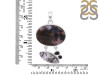 Russian Dendritic Agate/Black Spinel/Black Rutile Pendant-2SP RDA-1-129