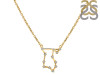 Libra Zodiac Star Constellation with Cubic Zirconia Necklace CUZ-RDN-133.