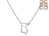 Libra Zodiac Star Constellation with Cubic Zirconia Necklace CUZ-RDN-133.
