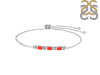 Red Onyx & White Topaz Bracelet ROX-RDB-139.