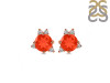Red Onyx & White Topaz Stud Earring ROX-RDE-1260.