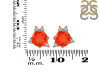 Red Onyx & White Topaz Stud Earring ROX-RDE-1260.