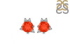 Red Onyx & White Topaz Stud Earring ROX-RDE-1260.