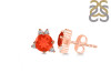 Red Onyx & White Topaz Stud Earring ROX-RDE-1260.
