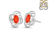 Red Onyx Stud Earring ROX-RDE-14.