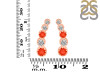 Red Onyx & White Topaz Stud Earring ROX-RDE-1472.