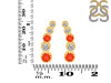 Red Onyx & White Topaz Stud Earring ROX-RDE-1472.