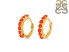 Red Onyx Hoop Hoop Earring ROX-RDE-1473.