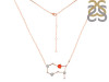 Gemini Zodiac Star Constellation Red Onyx & White Topaz Necklace ROX-RDN-490.