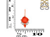 Red Onyx & White Topaz Pendant ROX-RDP-729.
