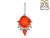 Red Onyx & White Topaz Pendant ROX-RDP-729.