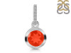 Red Onyx & White Topaz Pendant ROX-RDP-742-CZ-LOOP.