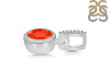 Red Onyx & White Topaz Pendant ROX-RDP-742-CZ-LOOP.