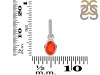 Red Onyx & White Topaz Pendant ROX-RDP-780-CZ-LOOP.