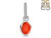 Red Onyx & White Topaz Pendant ROX-RDP-780-CZ-LOOP.