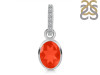 Red Onyx & White Topaz Pendant ROX-RDP-792-CZ-LOOP.