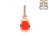 Red Onyx & White Topaz Pendant ROX-RDP-954-CZ-LOOP.