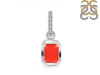 Red Onyx & White Topaz Pendant ROX-RDP-954-CZ-LOOP.