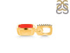 Red Onyx & White Topaz Pendant ROX-RDP-954-CZ-LOOP.