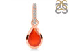 Red Onyx & White Topaz Pendant ROX-RDP-956-CZ-LOOP.