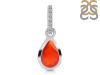 Red Onyx & White Topaz Pendant ROX-RDP-956-CZ-LOOP.