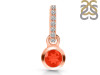 Red Onyx & White Topaz Pendant ROX-RDP-957-CZ-LOOP.