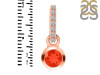 Red Onyx & White Topaz Pendant ROX-RDP-957-CZ-LOOP.