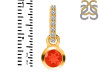 Red Onyx & White Topaz Pendant ROX-RDP-957-CZ-LOOP.