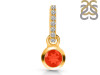 Red Onyx & White Topaz Pendant ROX-RDP-957-CZ-LOOP.