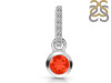 Red Onyx & White Topaz Pendant ROX-RDP-957-CZ-LOOP.